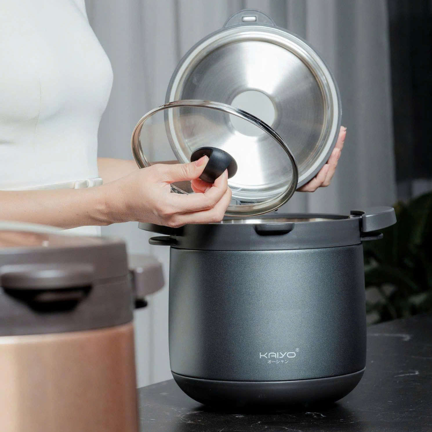 Nồi ủ chân không Kitchen Mate Kaiyo 4,5L KTC-6902